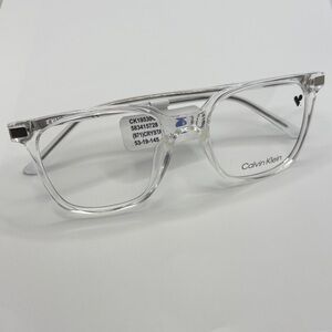 Calvin Klein Unisex Eyeglasses Full Rim Rectangular Crystal Plastic CK 19530 971